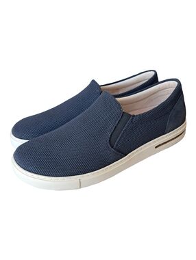 Birkenstock Men's Oswego Canvas Suede Sneakers Size 12 Regular Fit Midnight New